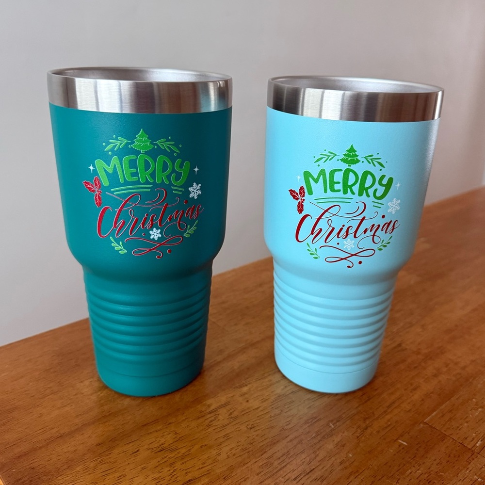 32oz Merry Christmas Insulated Tumblers